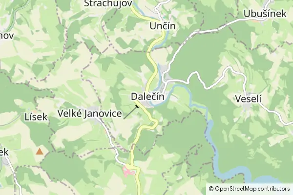 Mapa Dalečín