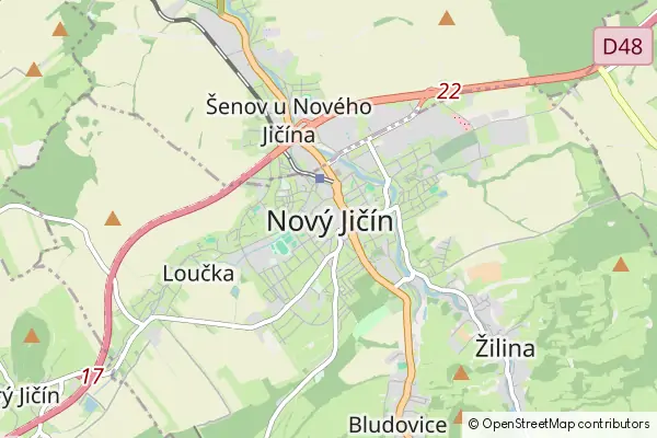 Mapa Nový Jičín