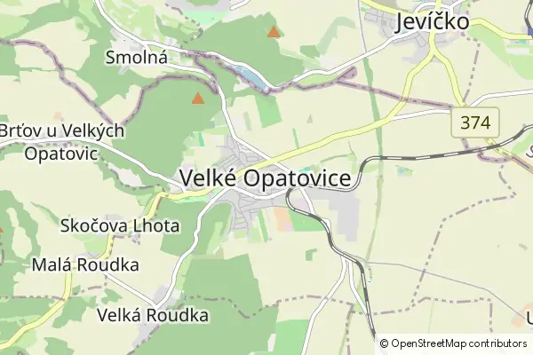 Mapa Velké Opatovice