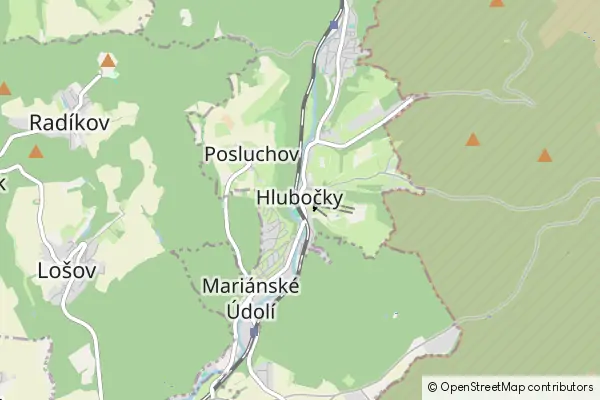 Mapa Hlubočky