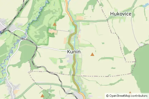 Mapa Kunín