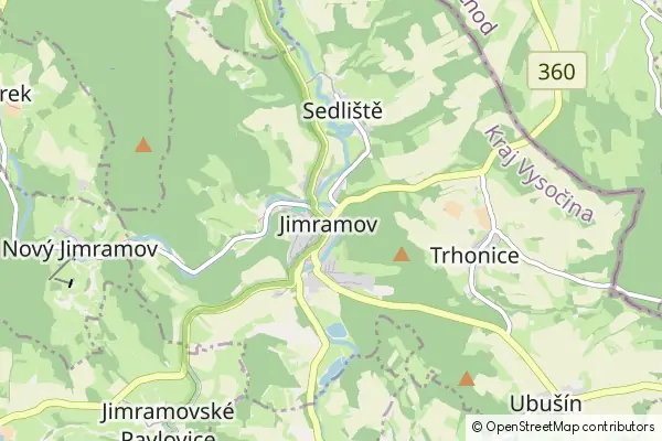 Mapa Jimramov