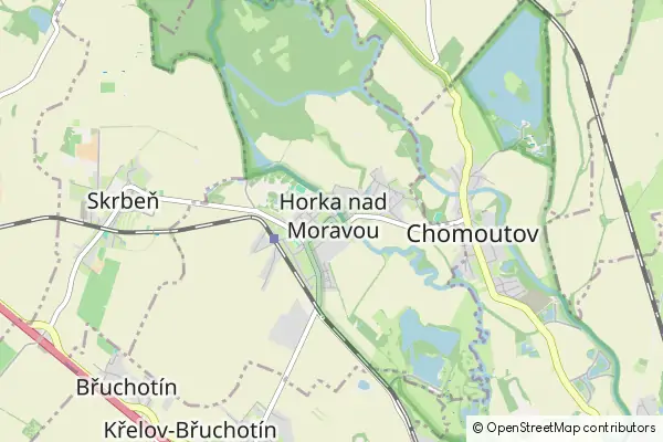 Mapa Horka nad Moravou