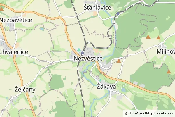 Mapa Nezvěstice