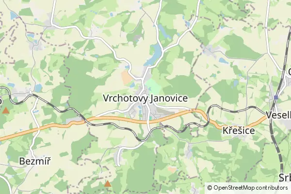 Mapa Vrchotovy Janovice