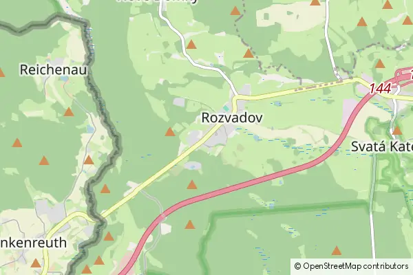 Mapa Rozvadov