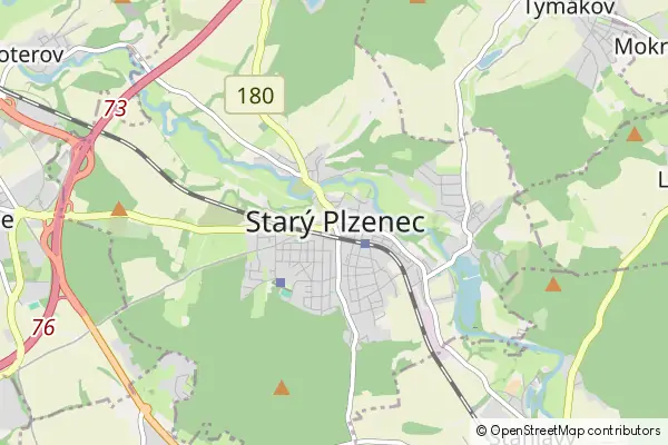 Mapa Starý Plzenec