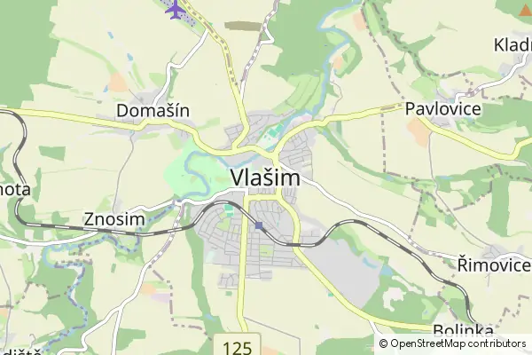 Mapa Vlašim