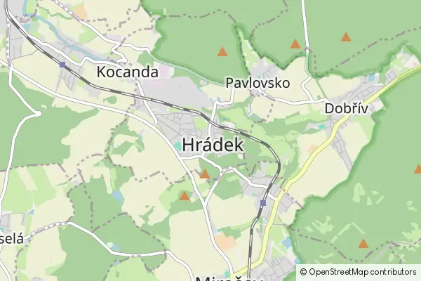 Mapa Hrádek