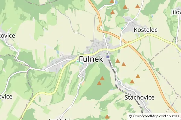 Mapa Fulnek