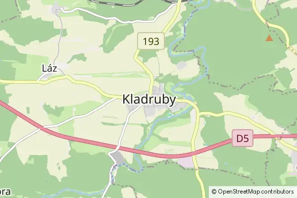 Mapa Kladruby