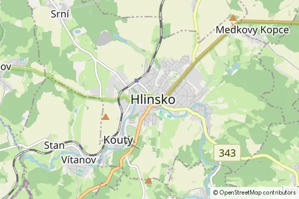 Mapa Hlinsko