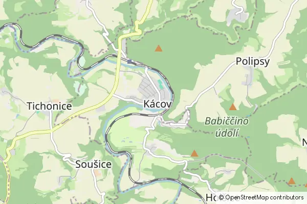 Mapa Kácov