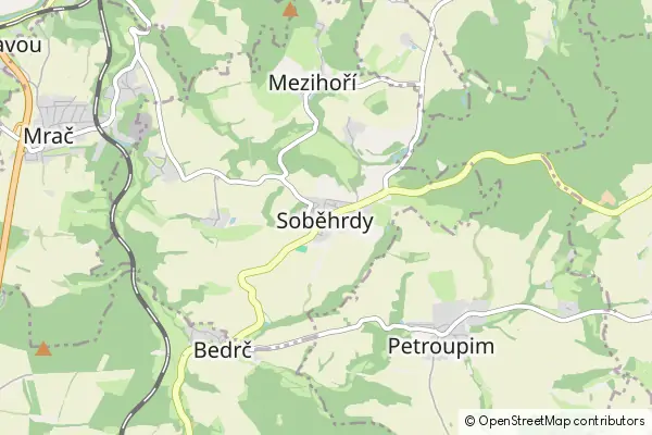 Mapa Soběhrdy