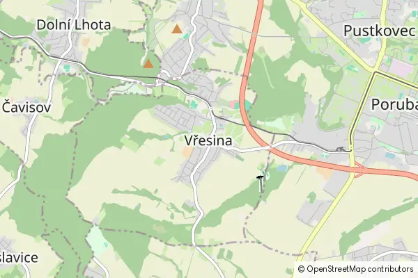 Mapa Vřesina