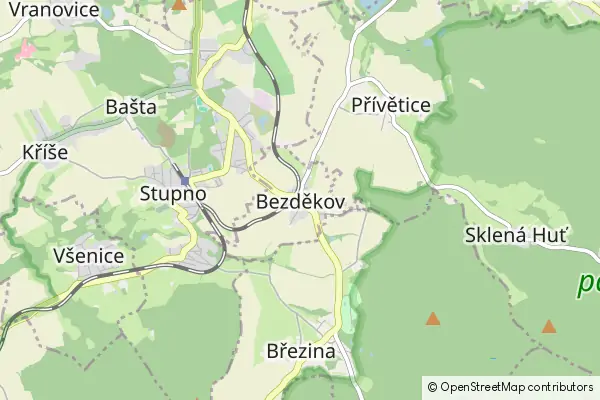 Mapa Bezděkov