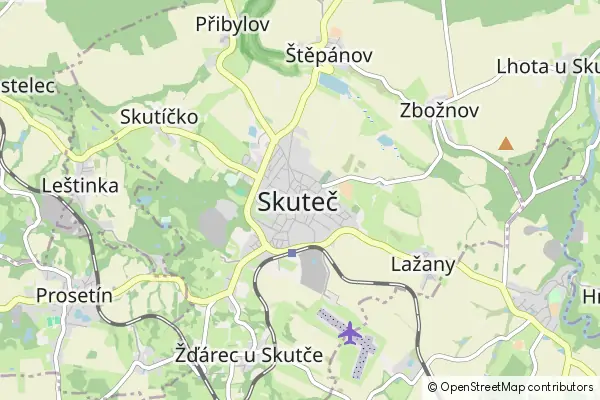 Mapa Skuteč