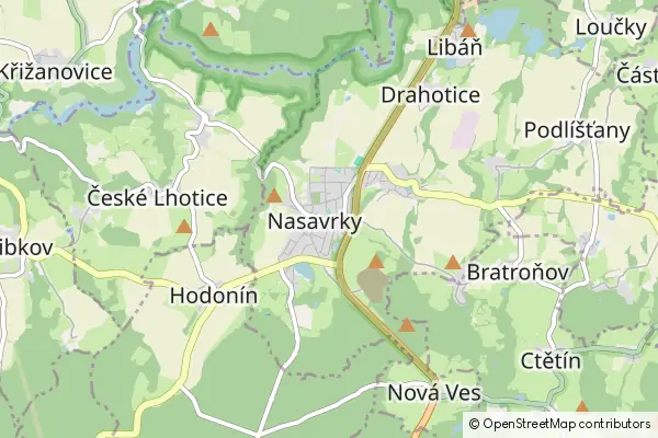 Mapa Nasavrky