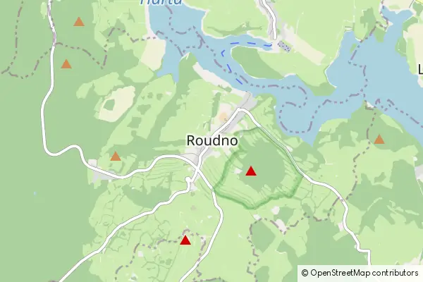 Mapa Roudno