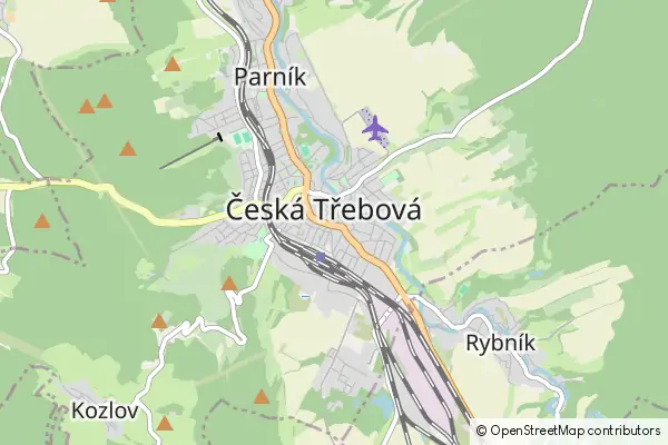 Mapa Česká Třebová