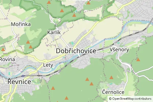 Mapa Dobřichovice