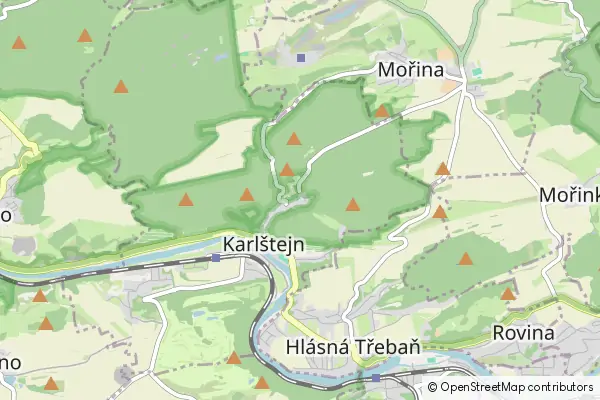 Mapa Karlstein