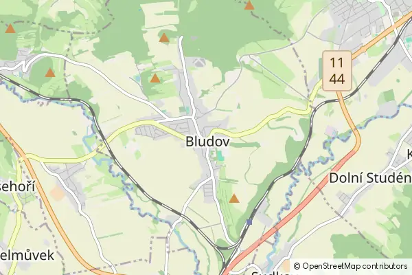 Mapa Bludov