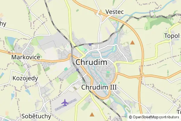 Mapa Chrudim