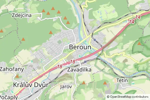 Mapa Beroun