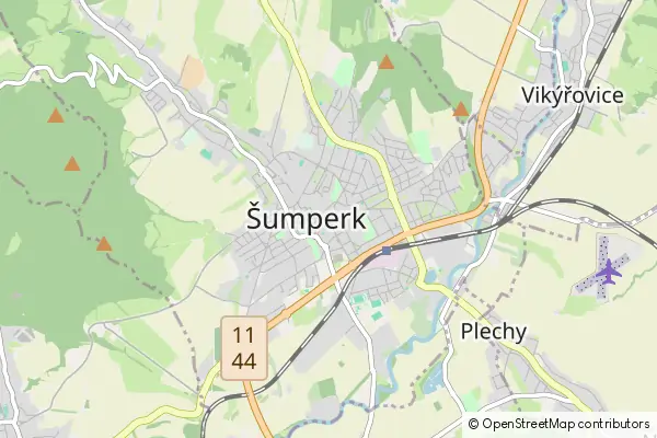 Mapa Šumperk