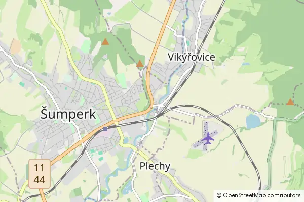 Mapa Vikýřovice