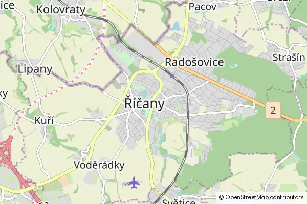 Mapa Říčany