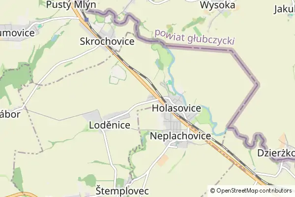 Mapa Holasovice