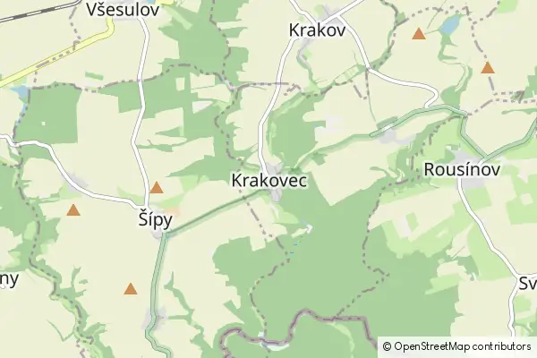 Mapa Krakovec