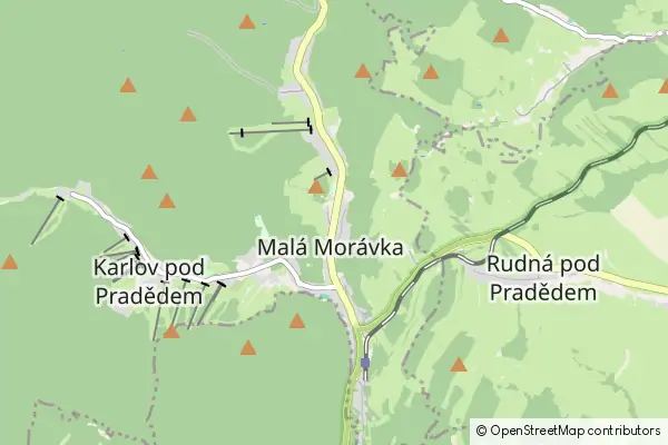 Mapa Malá Morávka