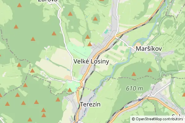 Mapa Velké Losiny