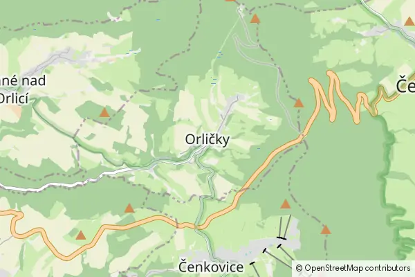 Mapa Orličky