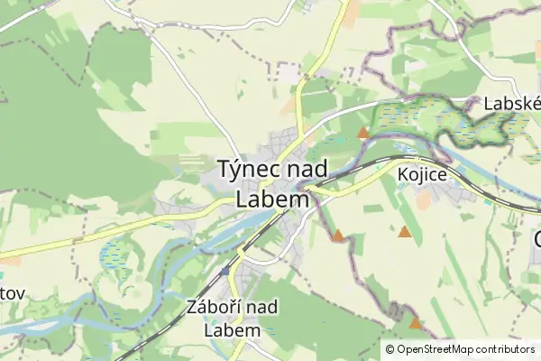 Mapa Týnec nad Labem