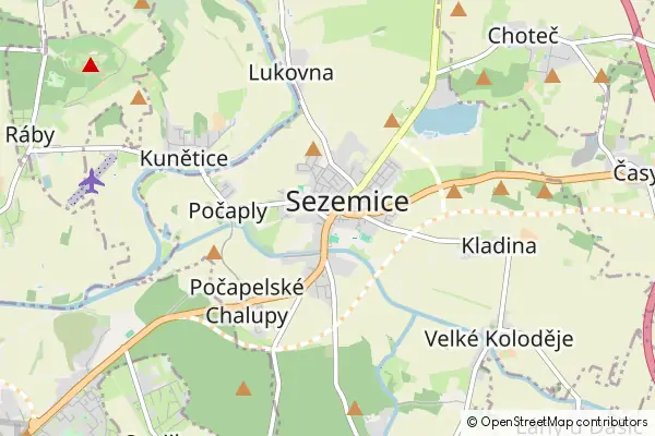 Mapa Sezemice