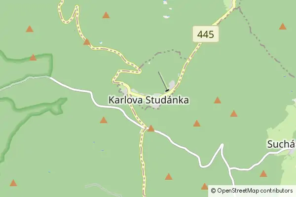 Mapa Karlova Studánka