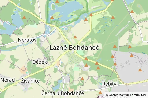 Mapa Lázně Bohdaneč