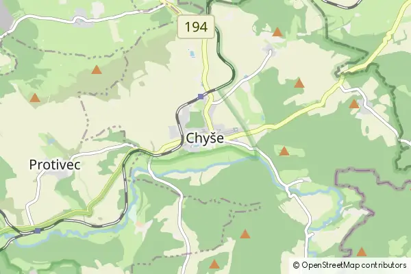 Mapa Chyše