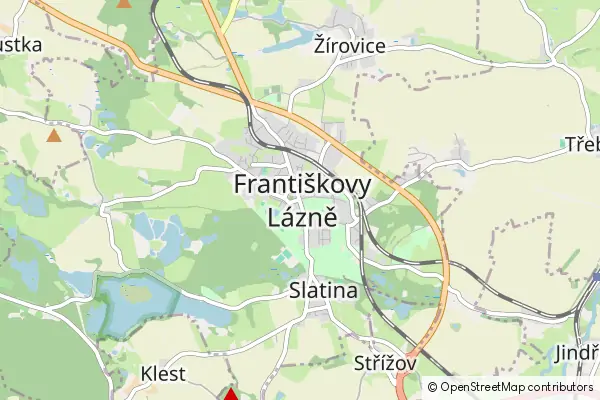 Mapa Františkovy Lázně