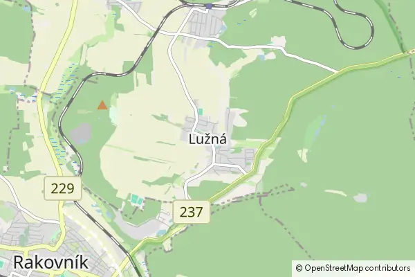 Mapa Lužná