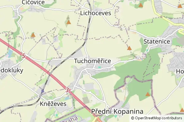 Mapa Tuchoměřice