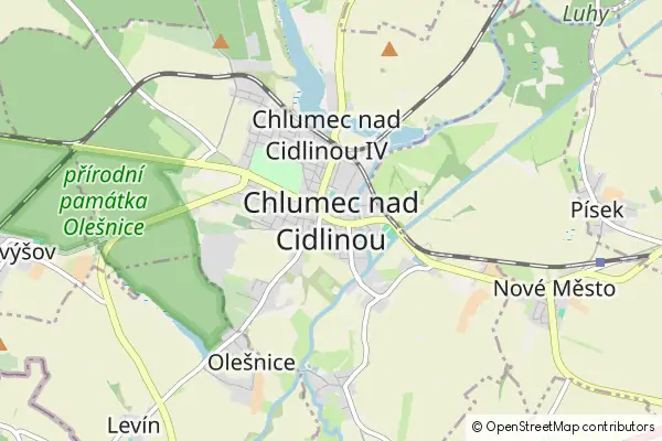 Mapa Chlumec nad Cidlinou