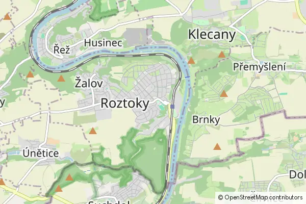 Mapa Roztoky