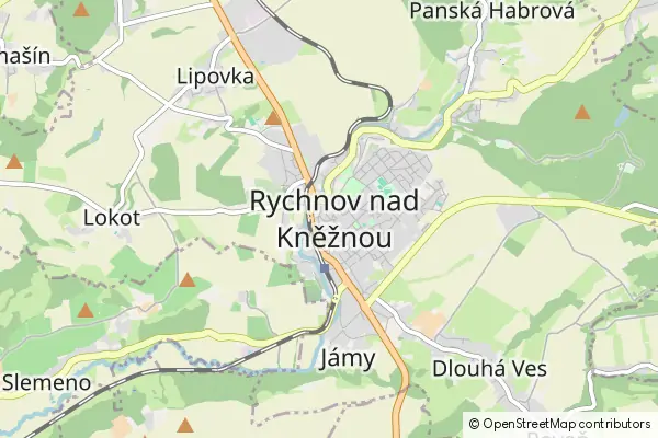 Mapa Rychnov nad Kněžnou