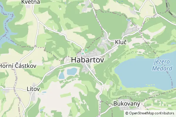 Mapa Habartov