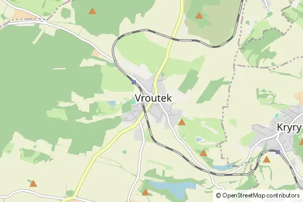 Mapa Vroutek